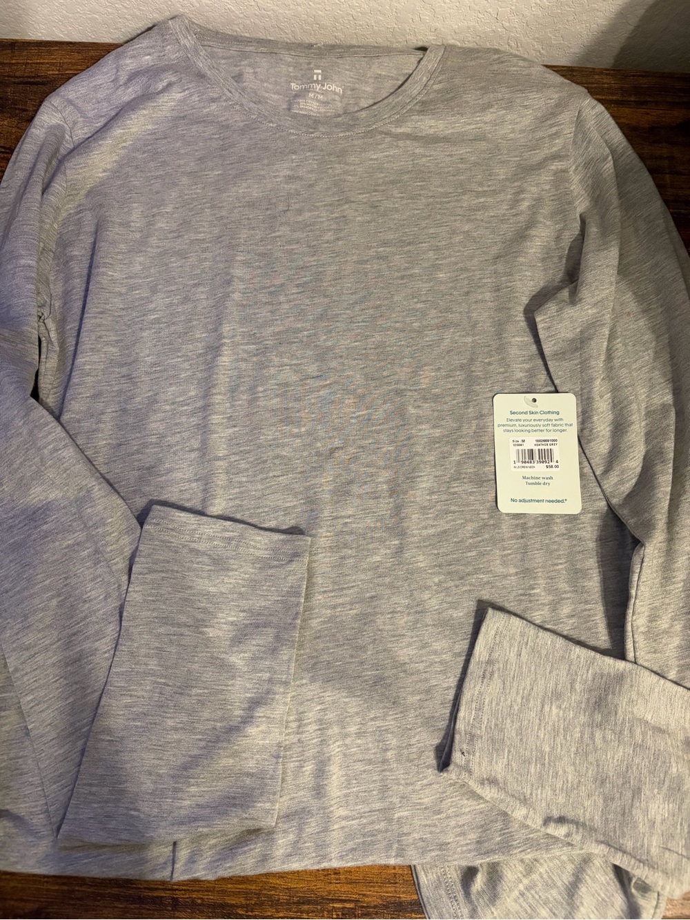 Tommy John Light Gray Men's Crewneck Sweater